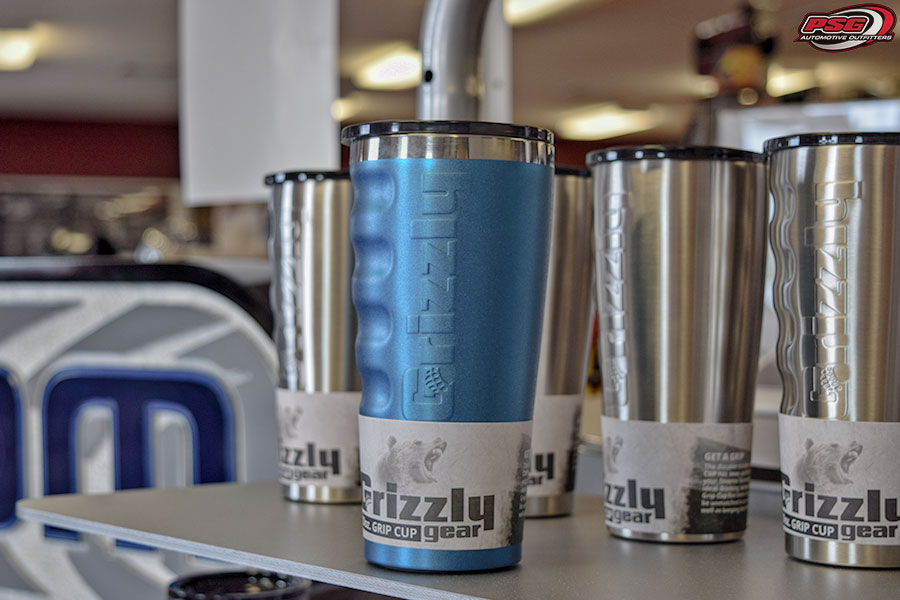 Grizzly Coolers Gear Gripped Drinkware Color Process Blue