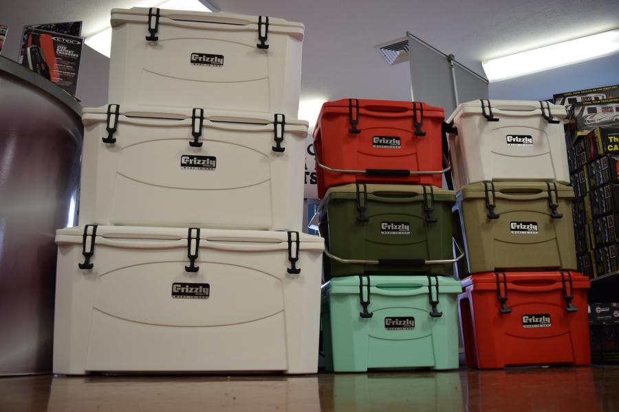 Grizzly Coolers Colors and Sizes