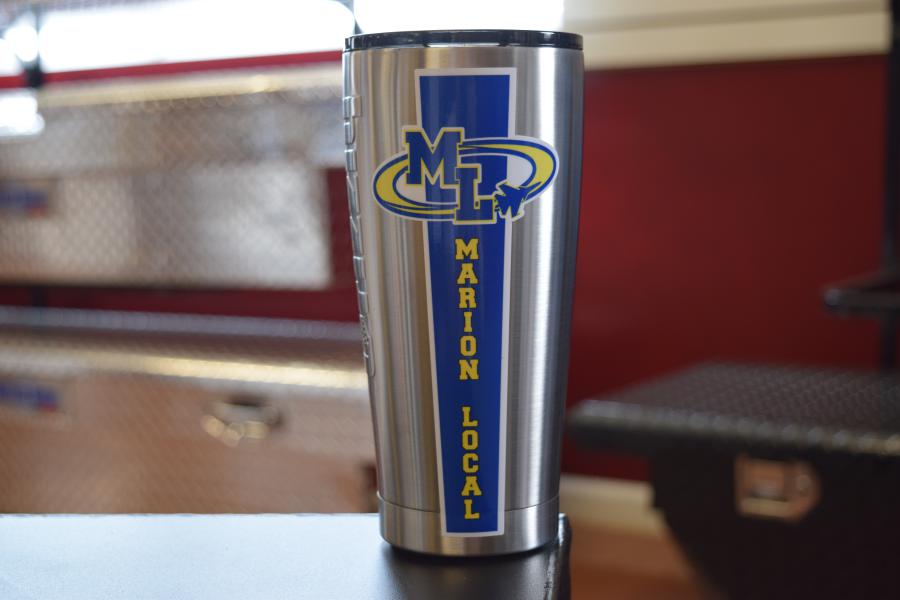 Marion Local High School Custom Grizzly Gear Tumblers. Visual Concepts Sign Making Solutions
