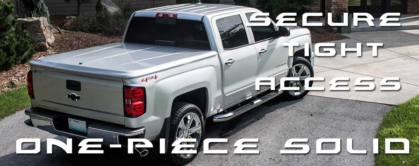 One piece truck bed cover. Truck Accessories. PSG Automotive Outfitters